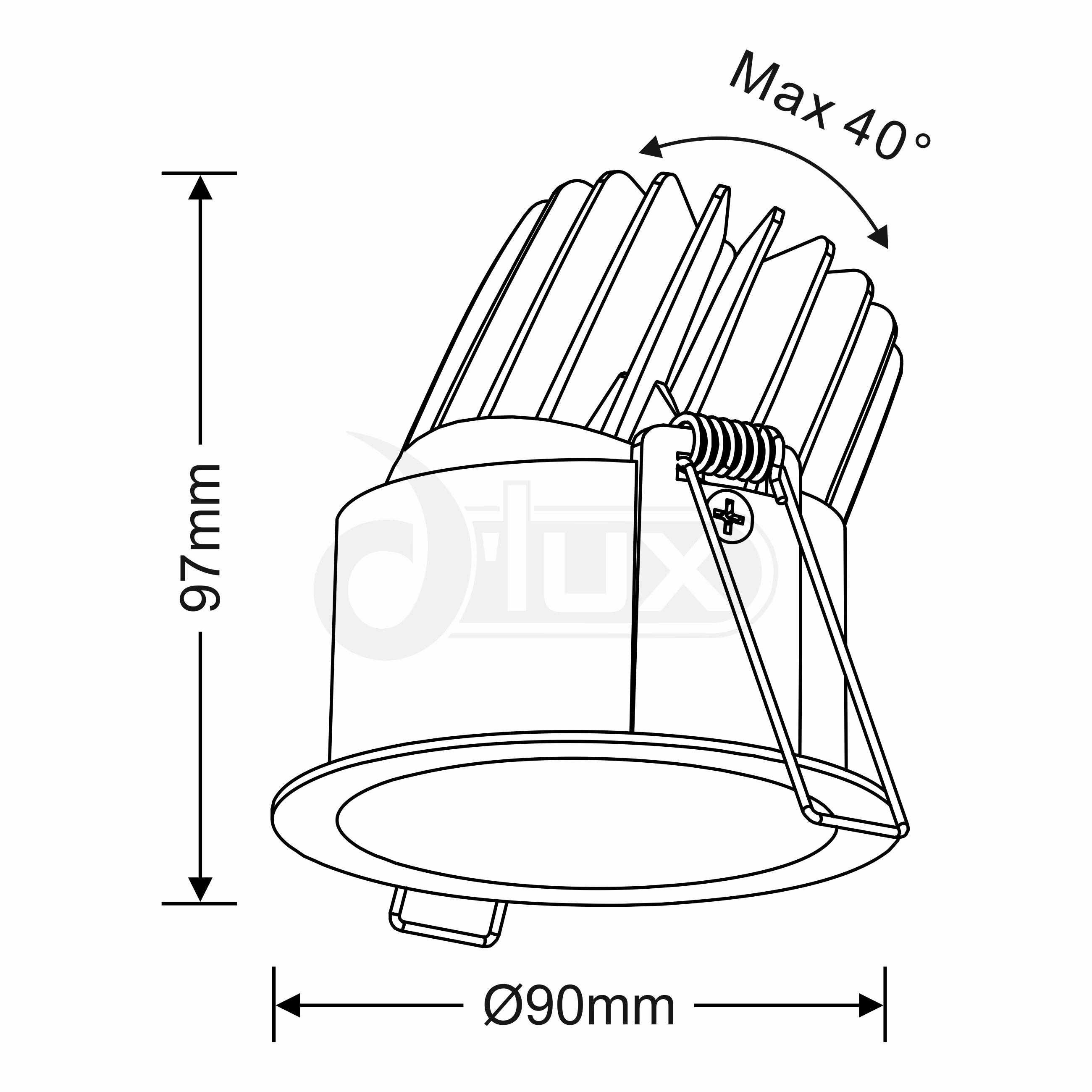 Bibi 15 Recessed Ceiling Luminaires Dlux Round Recess Ceiling
